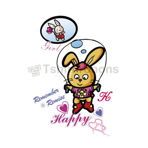 Rabbit T-shirts Iron On Transfers N6902 - Click Image to Close